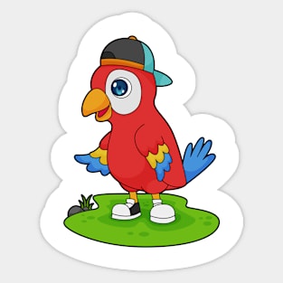 Parrot Cap Sticker